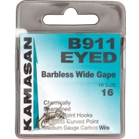 Kamasan B911 Eyed Barbless Hooks